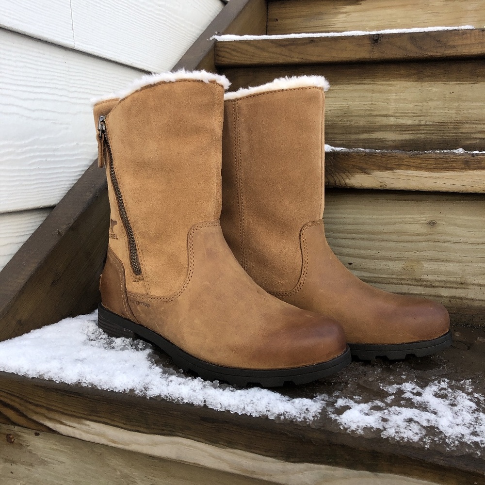 Sorel Emelie Foldover Winter Boot Camel Brown